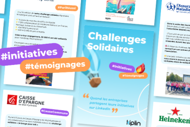 Couverture du guide Challenges solidaires : 11 initiatives pour sensibiliser vos équipes